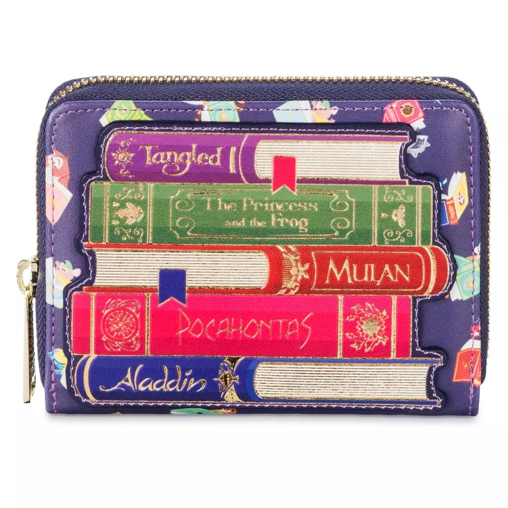 Disney Princess Storybook Loungefly Zipper Wallet